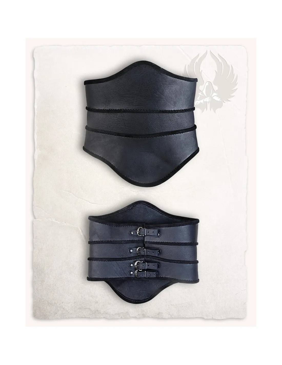 Corpiño medieval Escarlata - Negro