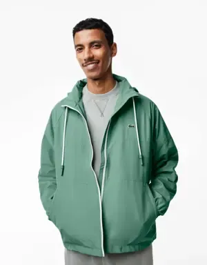 Lacoste Chaqueta corta de hombre Lacoste en tafetán hidrófugo con diseño color block
